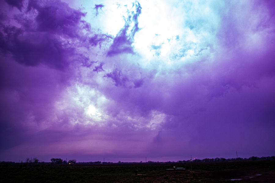 Lightning illuminates the Ominous Skies 001 Photograph by Dale Kaminski