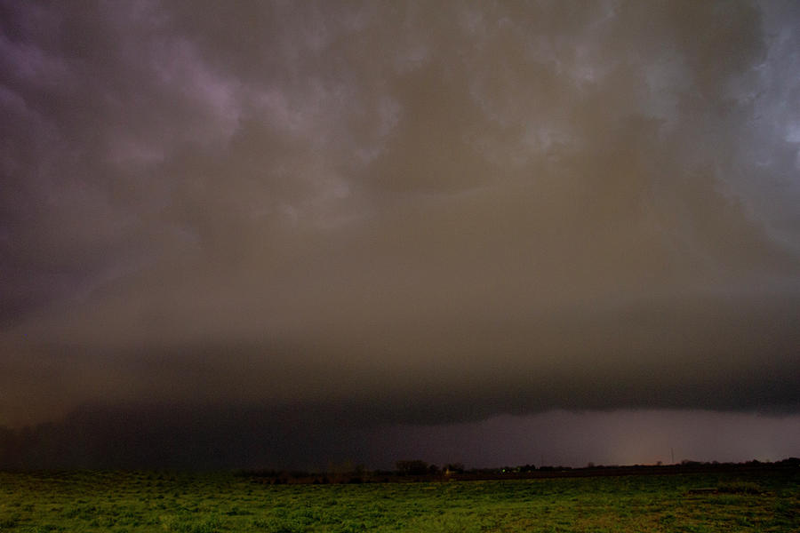 Lightning illuminates the Ominous Skies 005 Photograph by Dale Kaminski