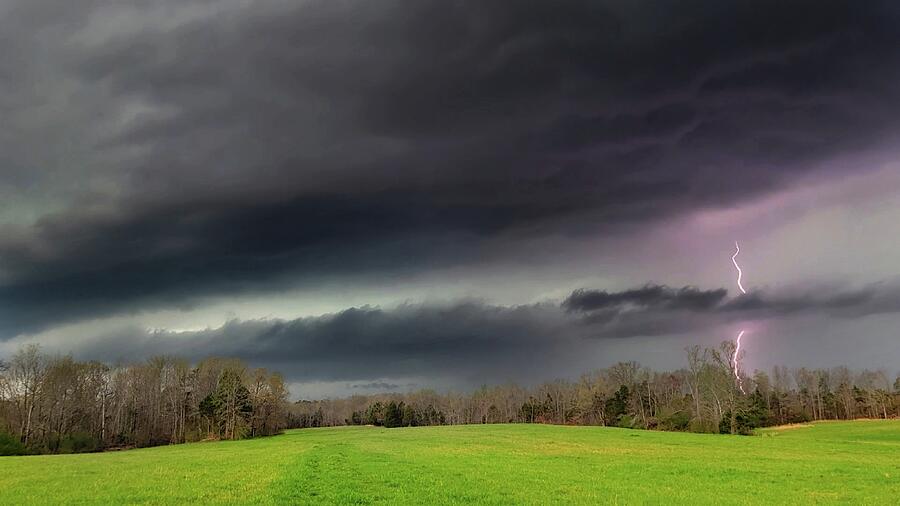 Lightning In West Tennessee Photograph by Ally White Lightning In West Tennessee Photograph by Ally White