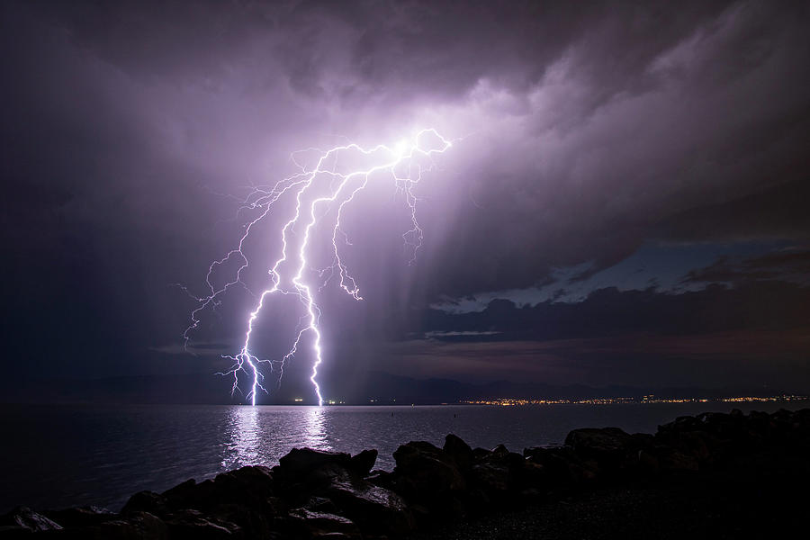 Lightning Man Photograph by Wesley Aston