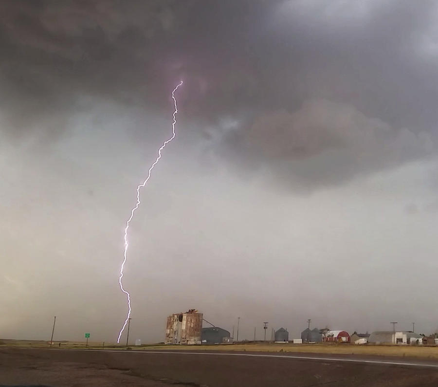 Lightning Near Cheyenne Wells, Colorado  Photograph by Ally White