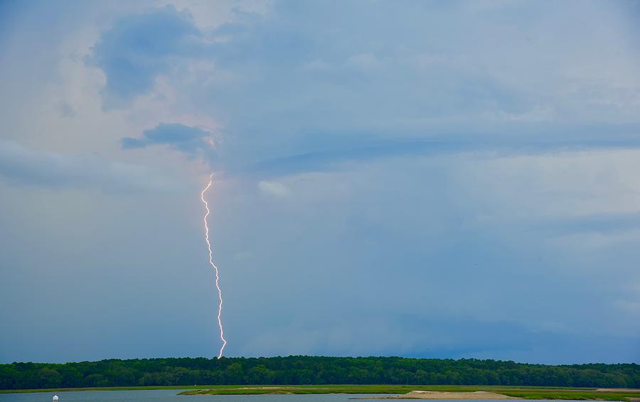 Lightning On The Horizon Photograph by Dennis Schmidt