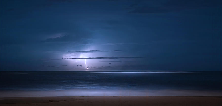 Lightning on the Horizon Photograph by Mark Andrew Thomas