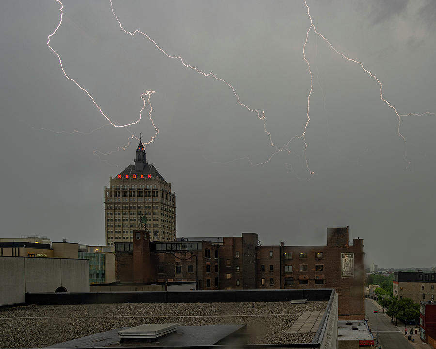 Lightning over Kodak Photograph by Guy Coniglio
