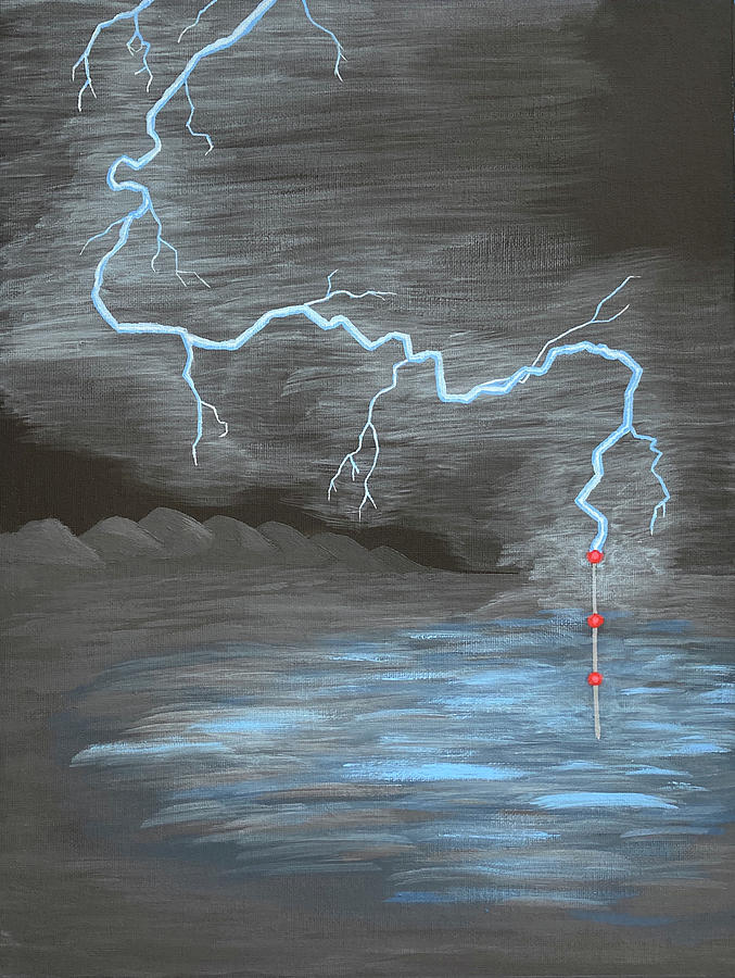 Lightning Return Stroke Painting by Wannemacher Fine Art America