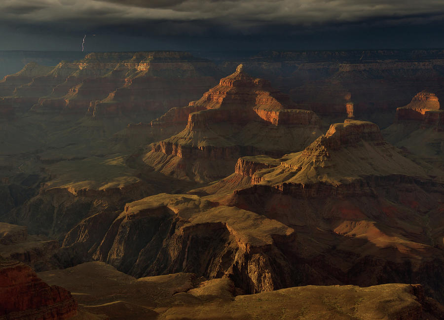 Monsoon Season Storm - Grand Canyon Photograph by Stephen Vecchiotti