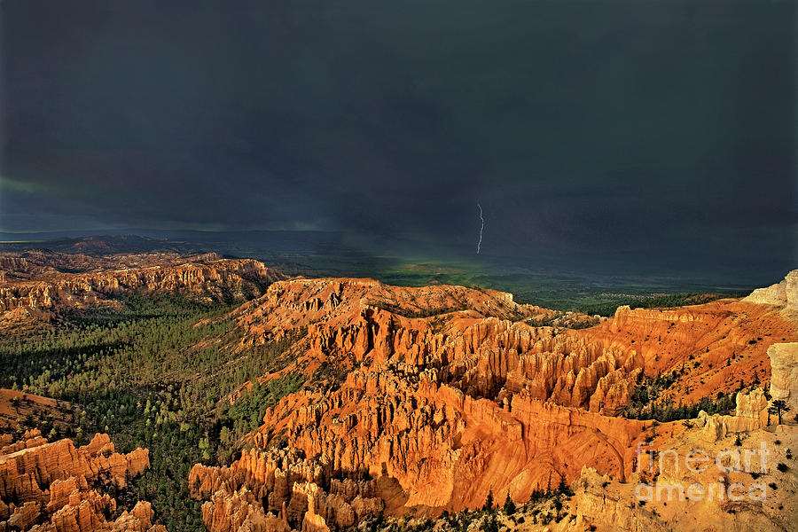 Lightning Strike Bryce Canyon National Park Utah Photograph by Dave Welling