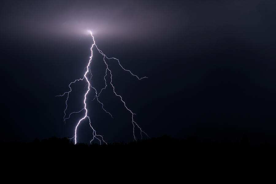 Lightning Strike Photograph by Jan Luit