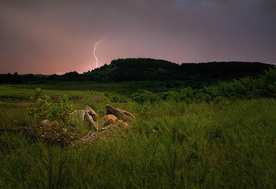 Lightning Strike Photograph by Lena Auxier