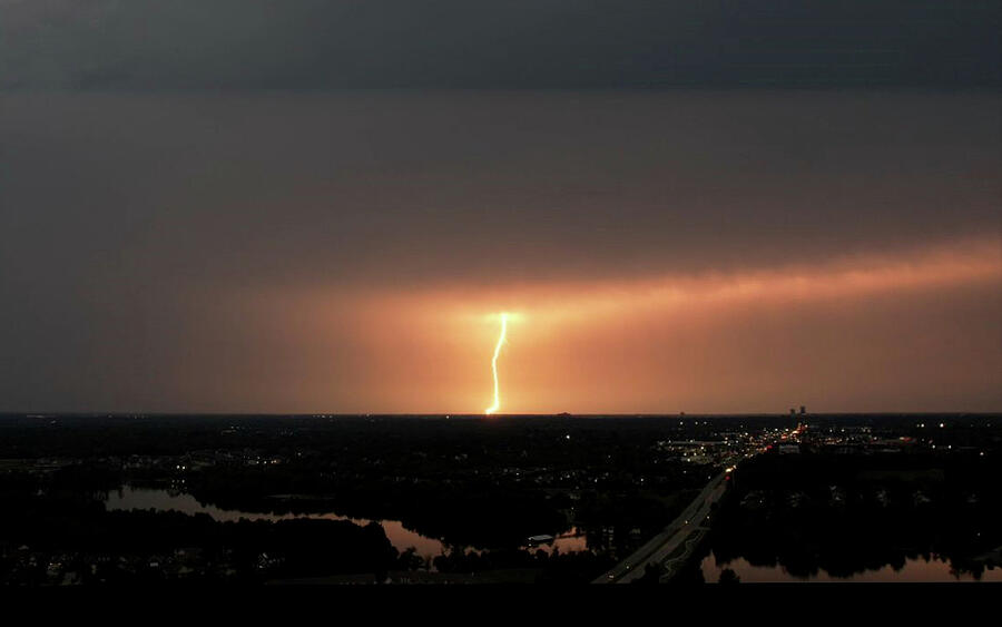 Lightning Strike Photograph by Shoeless Wonder