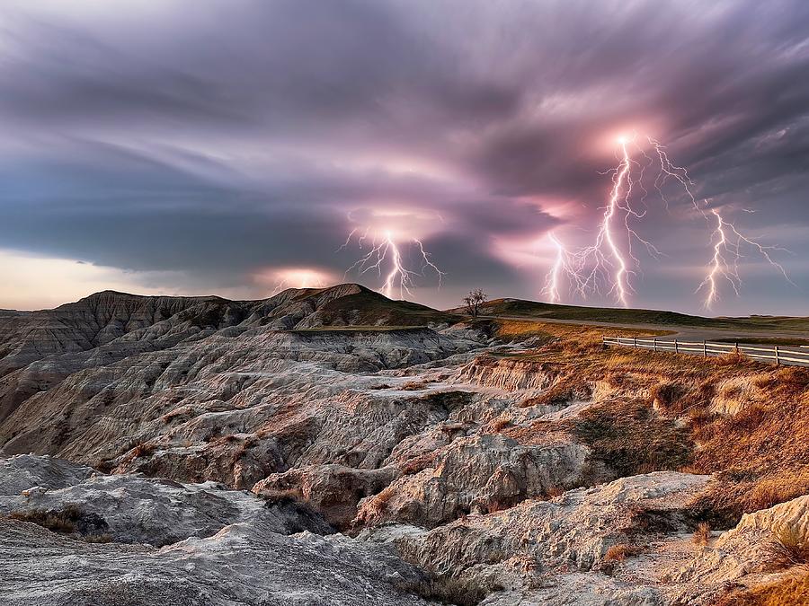 Lightning Strikes Photograph by Carolyn Mickulas