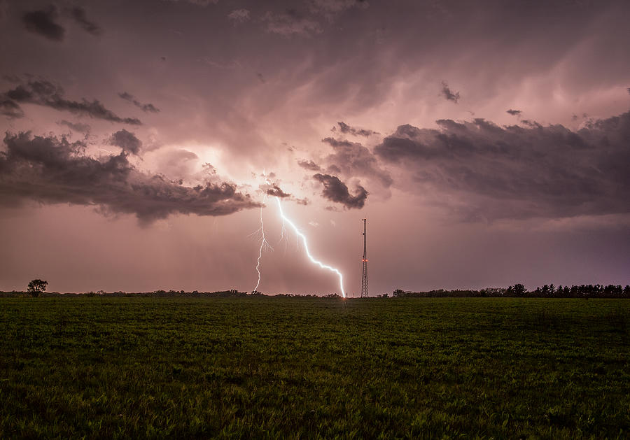 Lightning Tower Photograph by Willard Sharp - Pixels