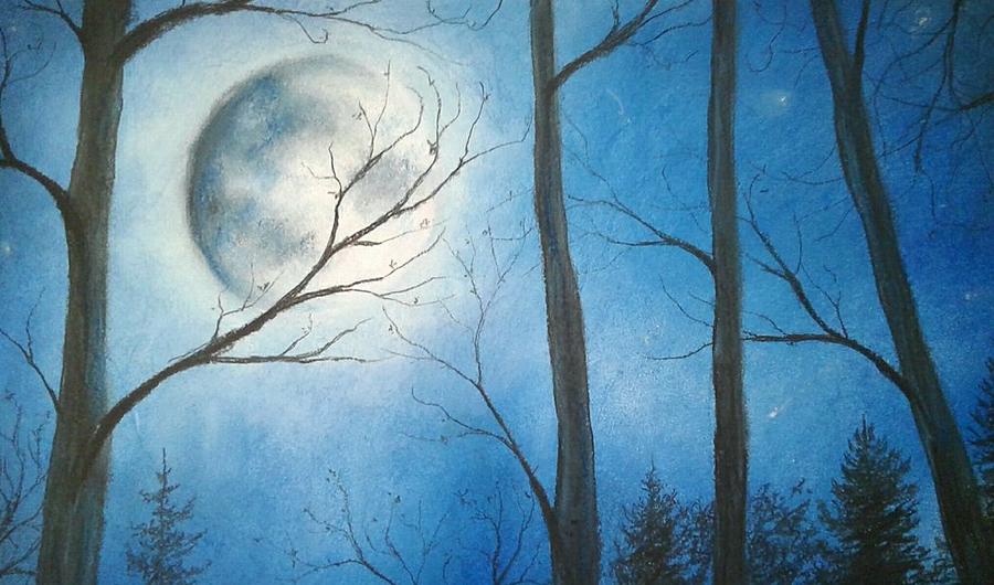 Lights in the Night  Painting by Jen Shearer