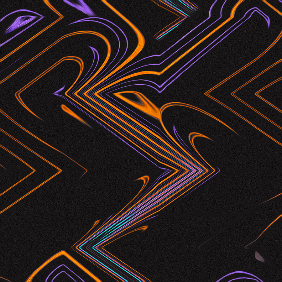 Computer  Chip Circuit - Abstract Digital Art by Ronald Mills