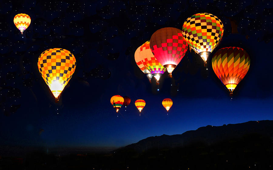 Lights over Albuquerque  Photograph by David Lee Thompson