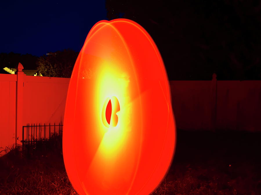 Lightsaber Shield In The Dark Photograph by Christopher Mercer
