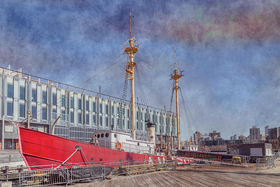 Lightship Ambrose Photograph by Cate Franklyn