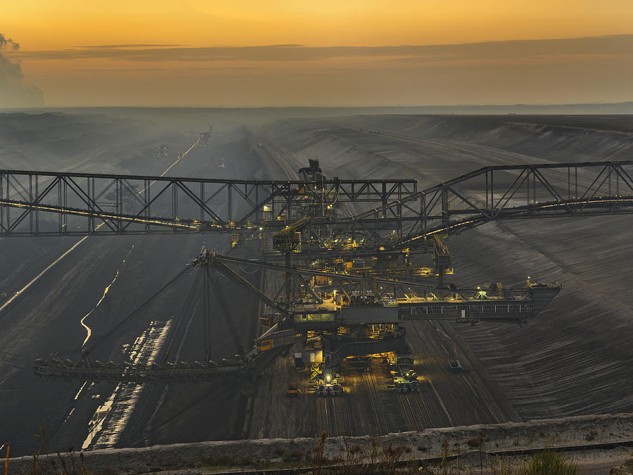 Lignite opencast mining Photograph by Delectus