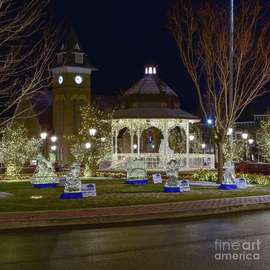 Ligonier Diamond Ice Festival 2021 Square Ratio Photograph by Nick