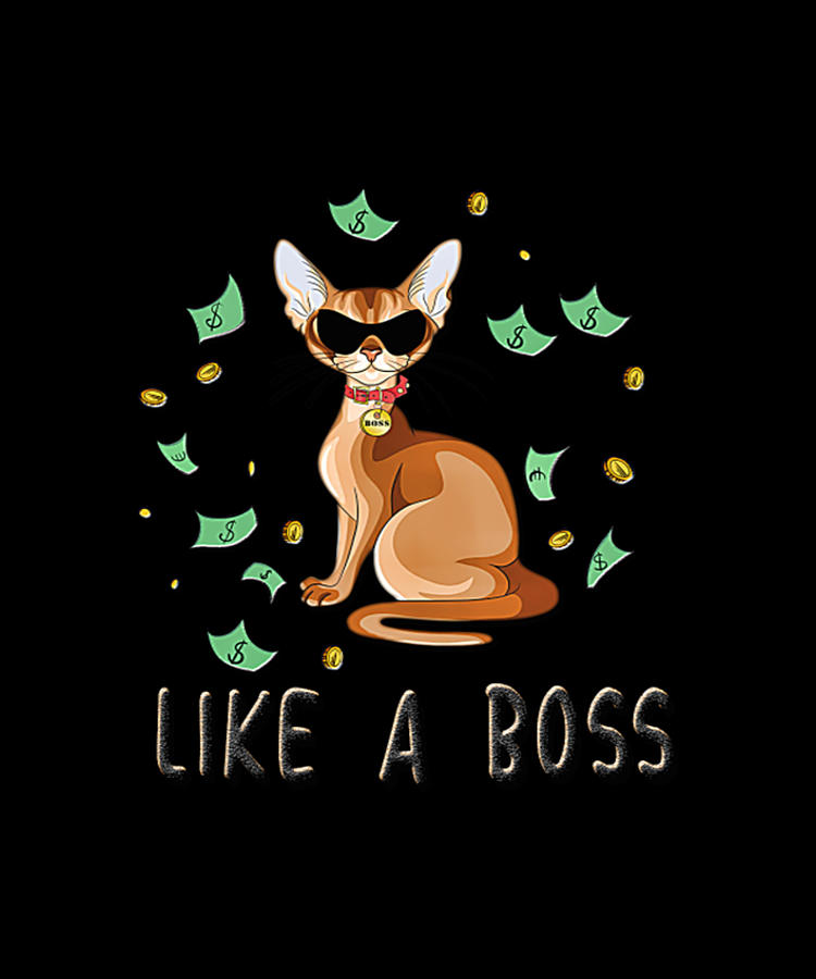 Like A Boss Cat Digital Art by Tinh Tran Le Thanh - Fine Art America