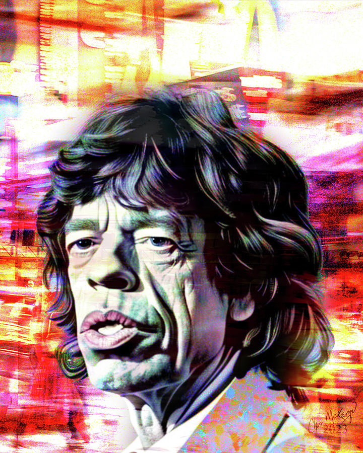 Like Jagger Digital Art by Christopher McKenzie