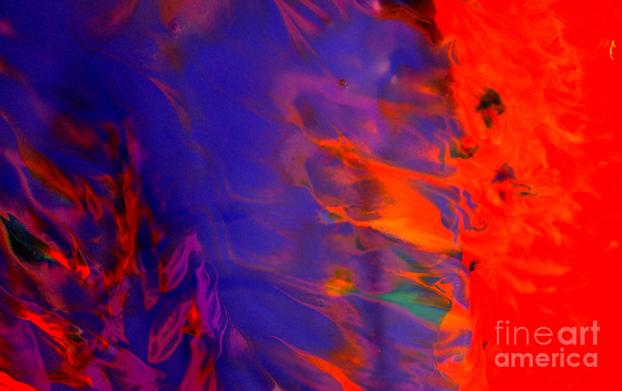Like Off Colored Flames Abstract Photograph