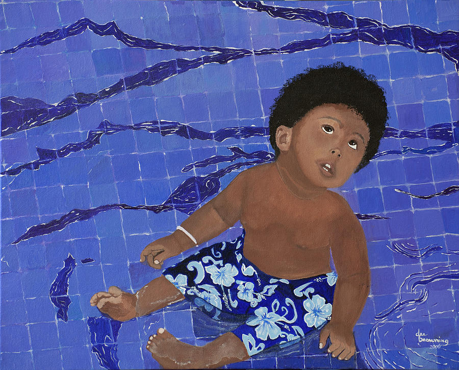 Lil Boy Blue Painting by Dee Browning