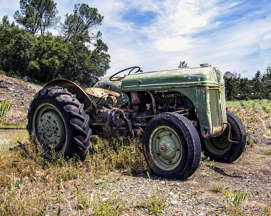 Tractor Photograph - LiL Green Tractor by William Havle