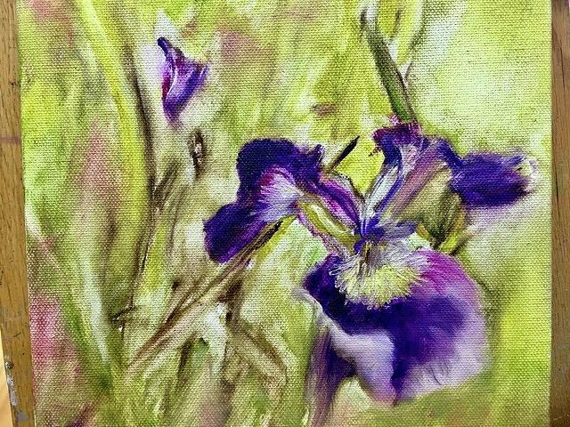 Lil Iris Painting by Patricia Jones - Fine Art America