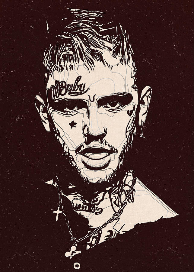 Рисунок lil peep