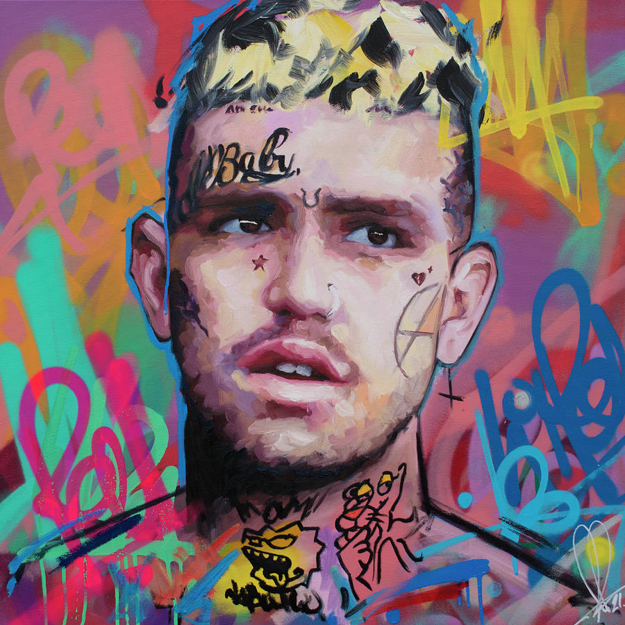 Eminem Painting - Lil Peep by Richard Day