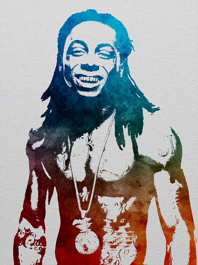 Lil Wayne 6f Mixed Media by Brian Reaves