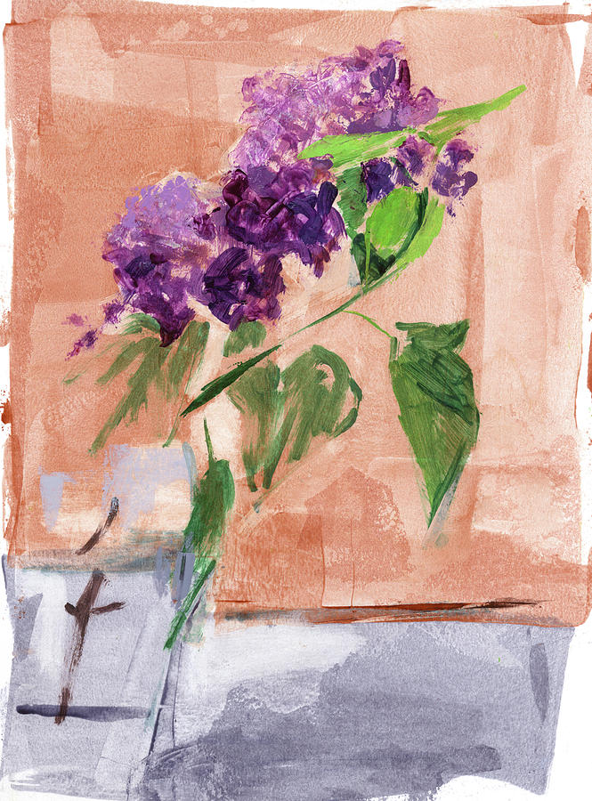 Lilac 201905 Painting by Chris N Rohrbach