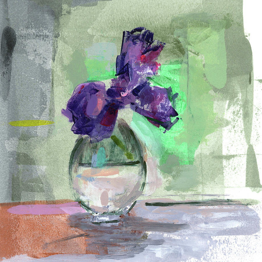 Lilac 202005 Painting by Chris N Rohrbach
