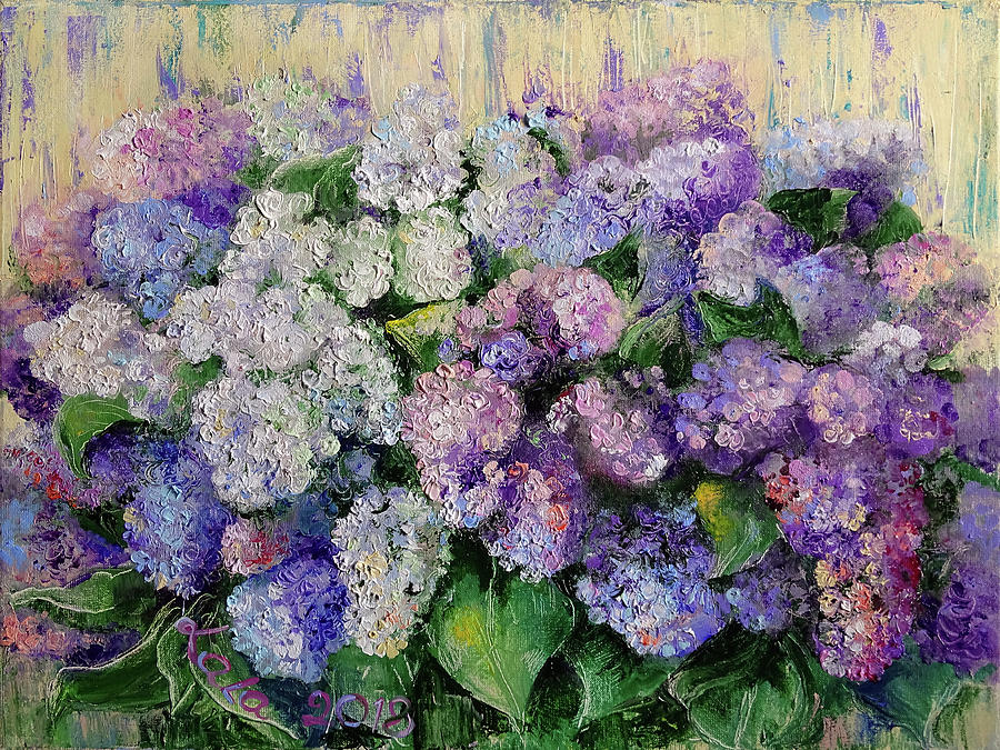 Lilac Air Painting by Lala Lotos - Fine Art America