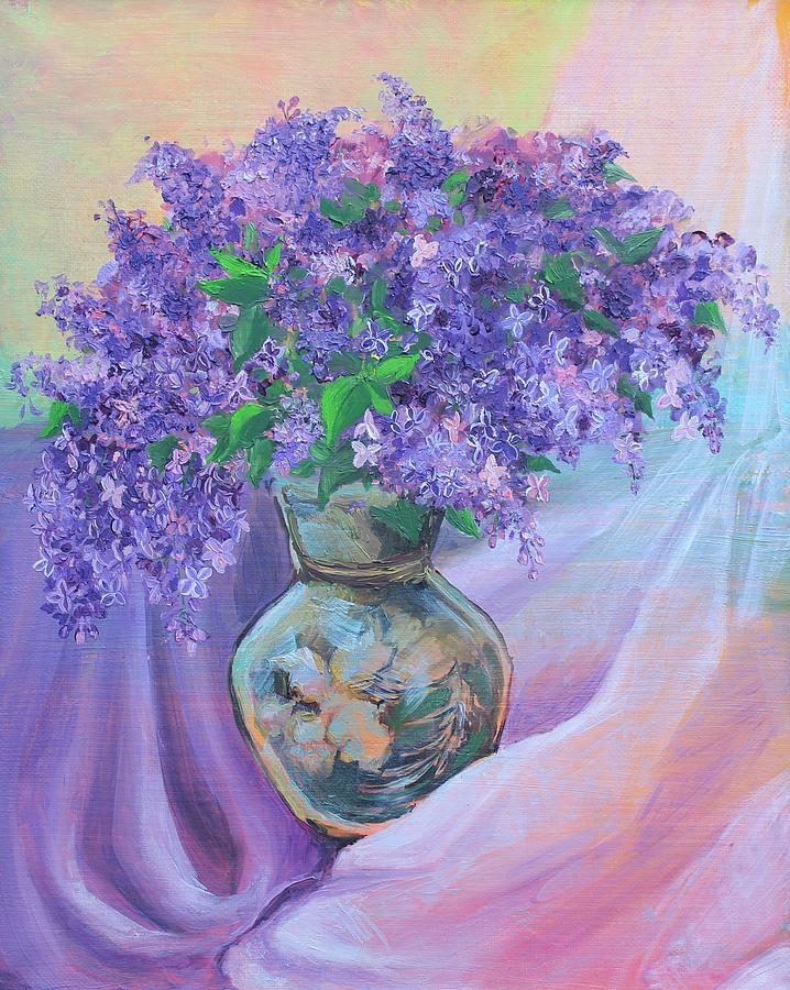 Lilac Painting By Anna Pavlovich-naneva - Fine Art America