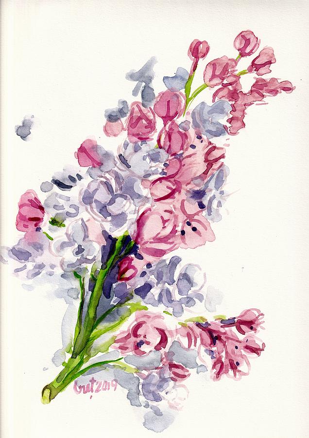 Lilac Blossom Painting by George Cret
