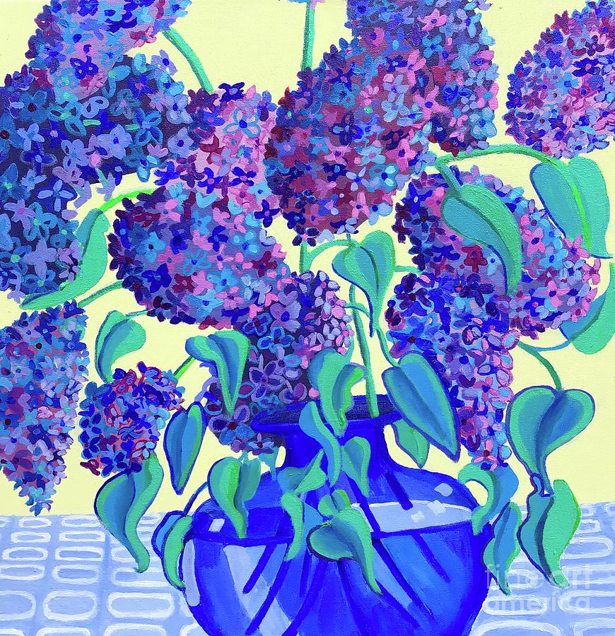 Lilac Blues Painting by Debra Bretton Robinson