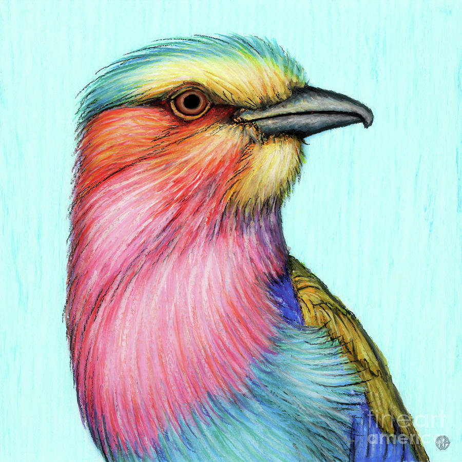 Lilac Breasted Roller Painting by Amy E Fraser