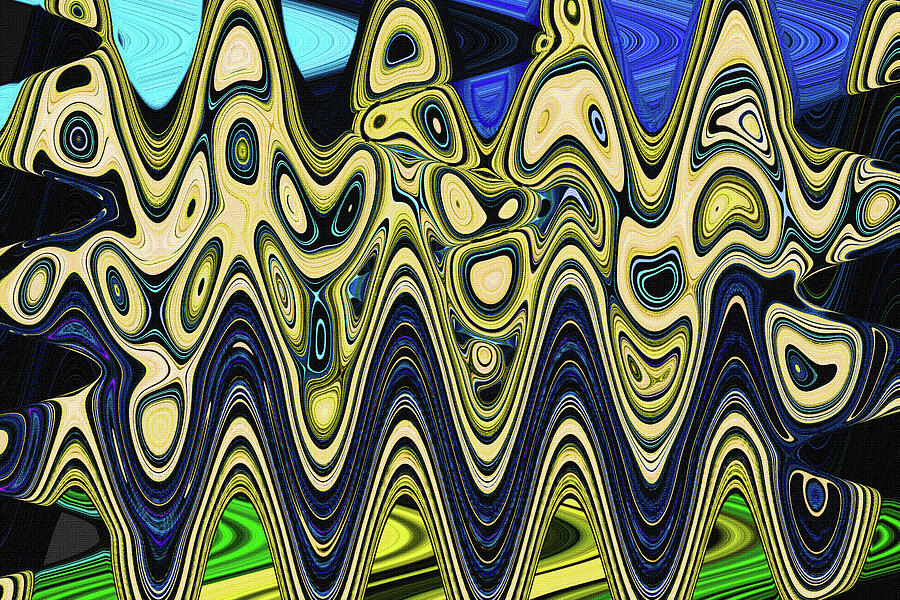 Lilac Flowers And Leaves Abstract Digital Art by Tom Janca