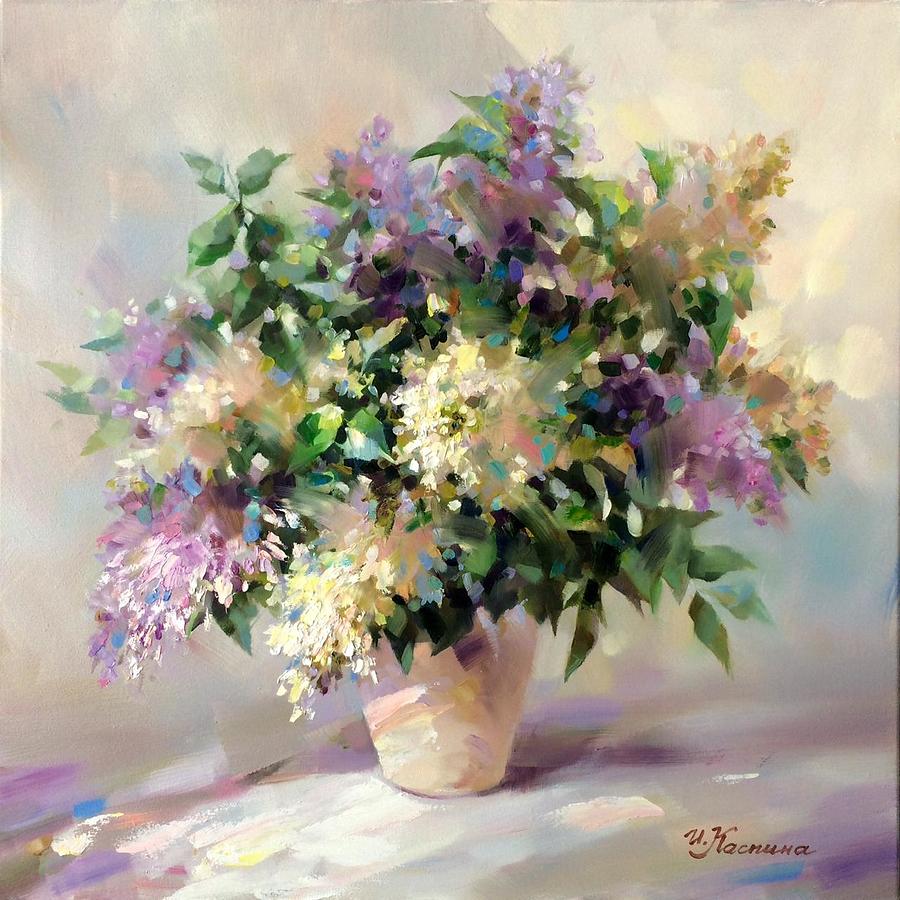 Lilac Painting by Irina Kaspina - Fine Art America