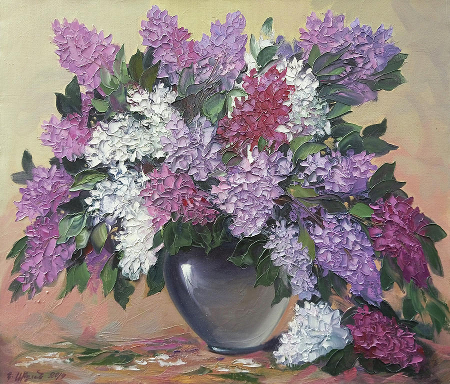 Lilac Painting by Kamo Atoyan