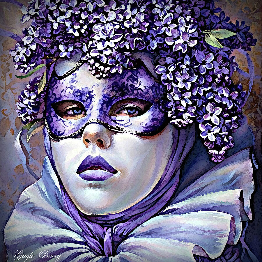 Lilac Masquerade Mixed Media by Gayle Berry - Fine Art America