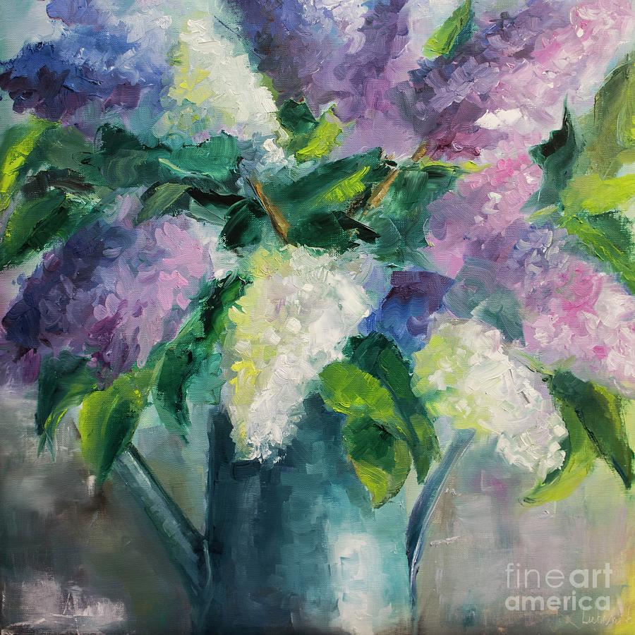 Lilac painting Painting by Anna Lubchik - Pixels