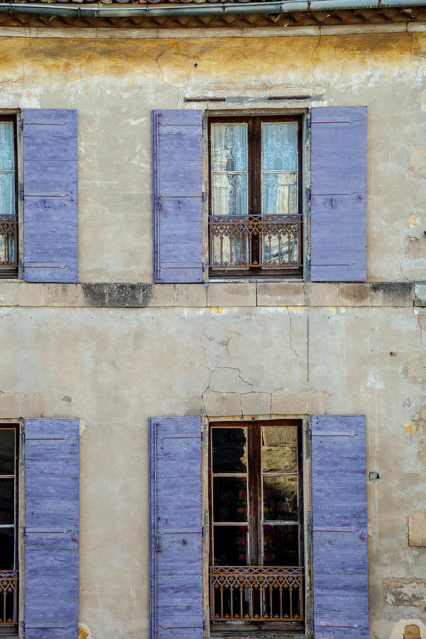 Lilac Shutters in Arles Photograph by W Chris Fooshee