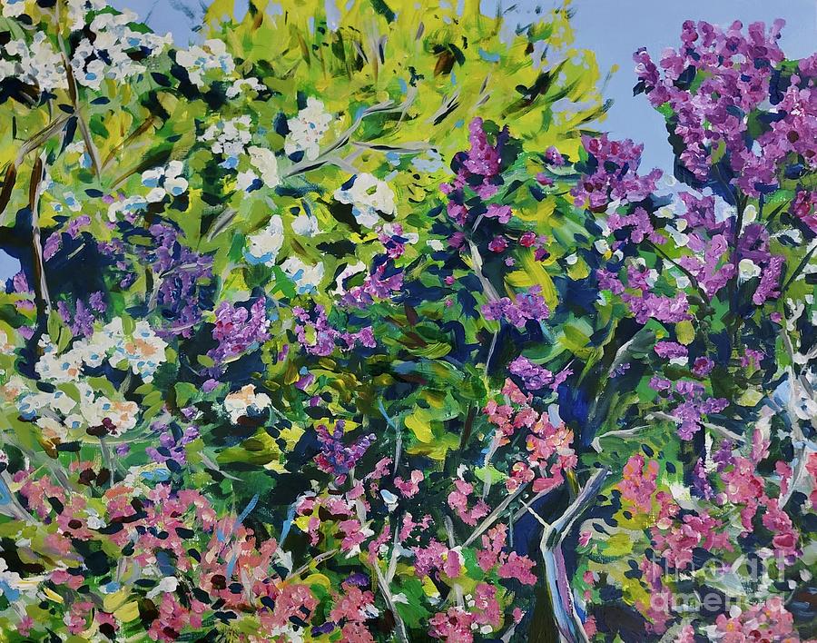 Lilac Sunday Painting by Catherine Gruetzke-Blais