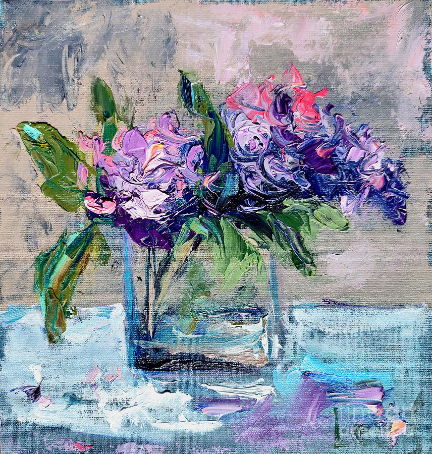 Lilac Time Painting by Olena Leus - Fine Art America