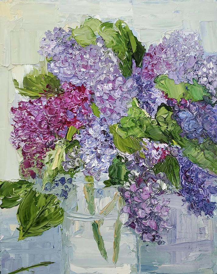 Lilacs Painting by Anca Reid | Fine Art America