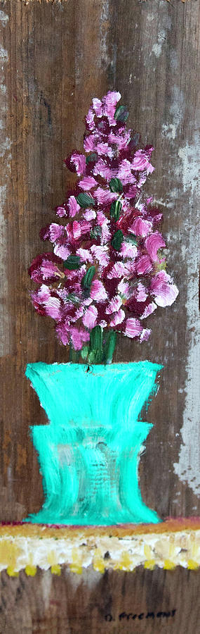 Lilacs in a Vase Painting by David McCready