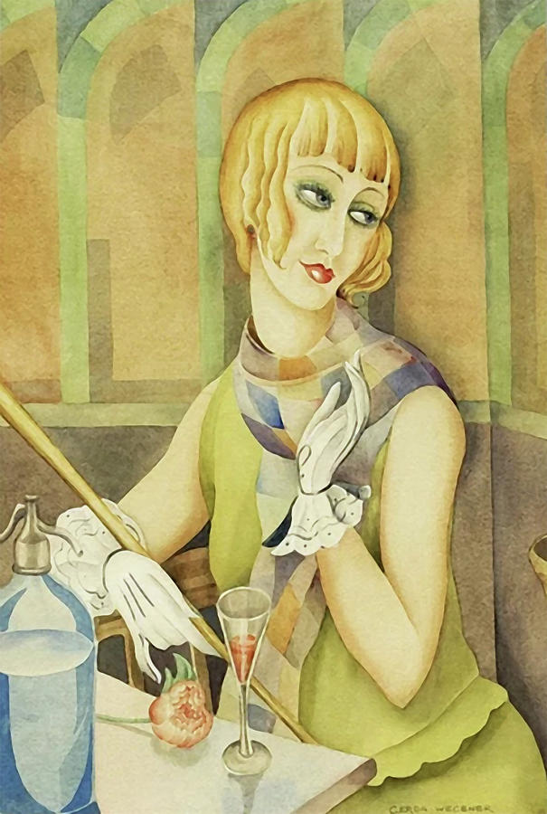 Portrait Painting - Lili Elbe  by Gerda Wegener 1886 - 1940 by Sarah Vernon